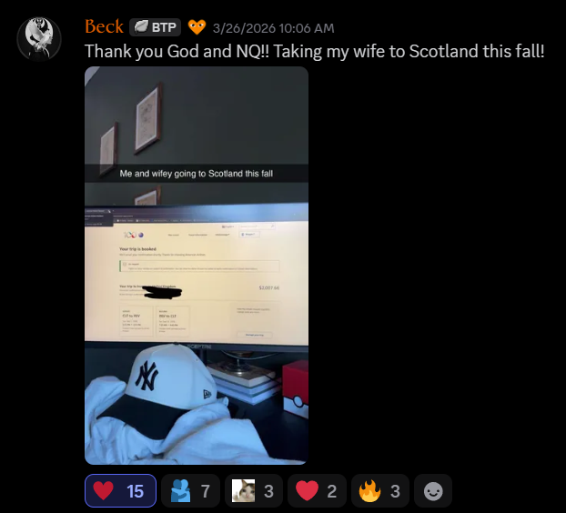 Beck's payout post