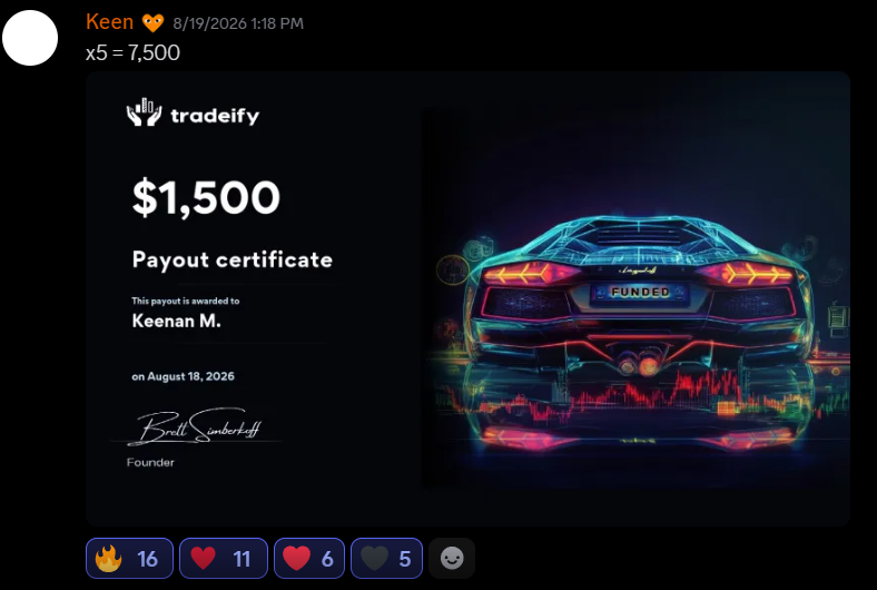 Keen's payout post