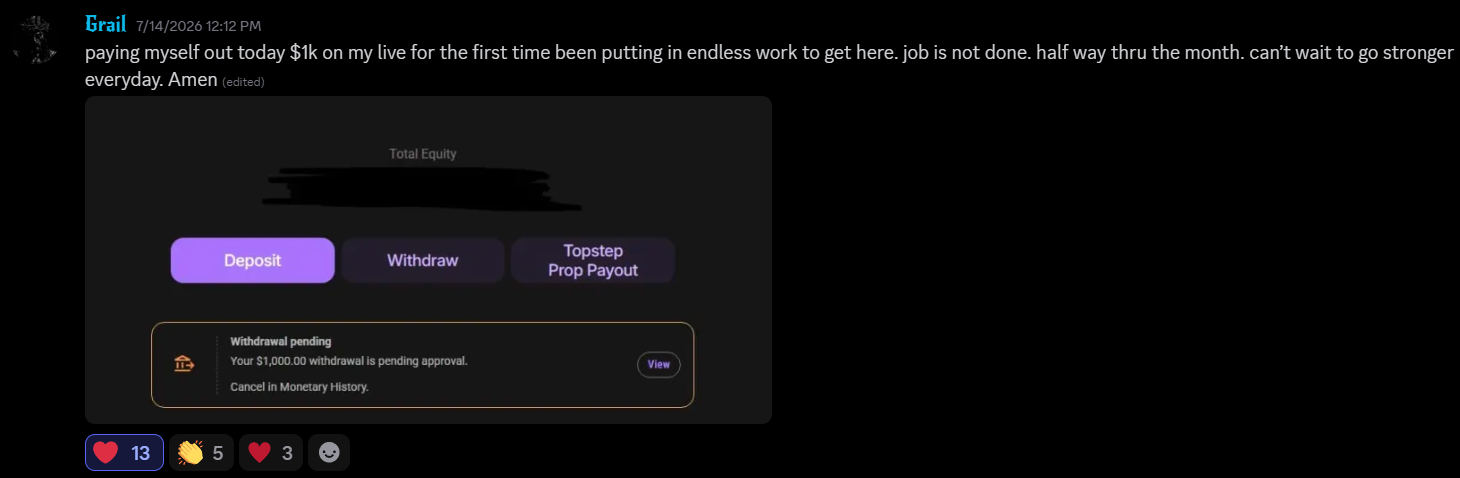 Grail's payout post