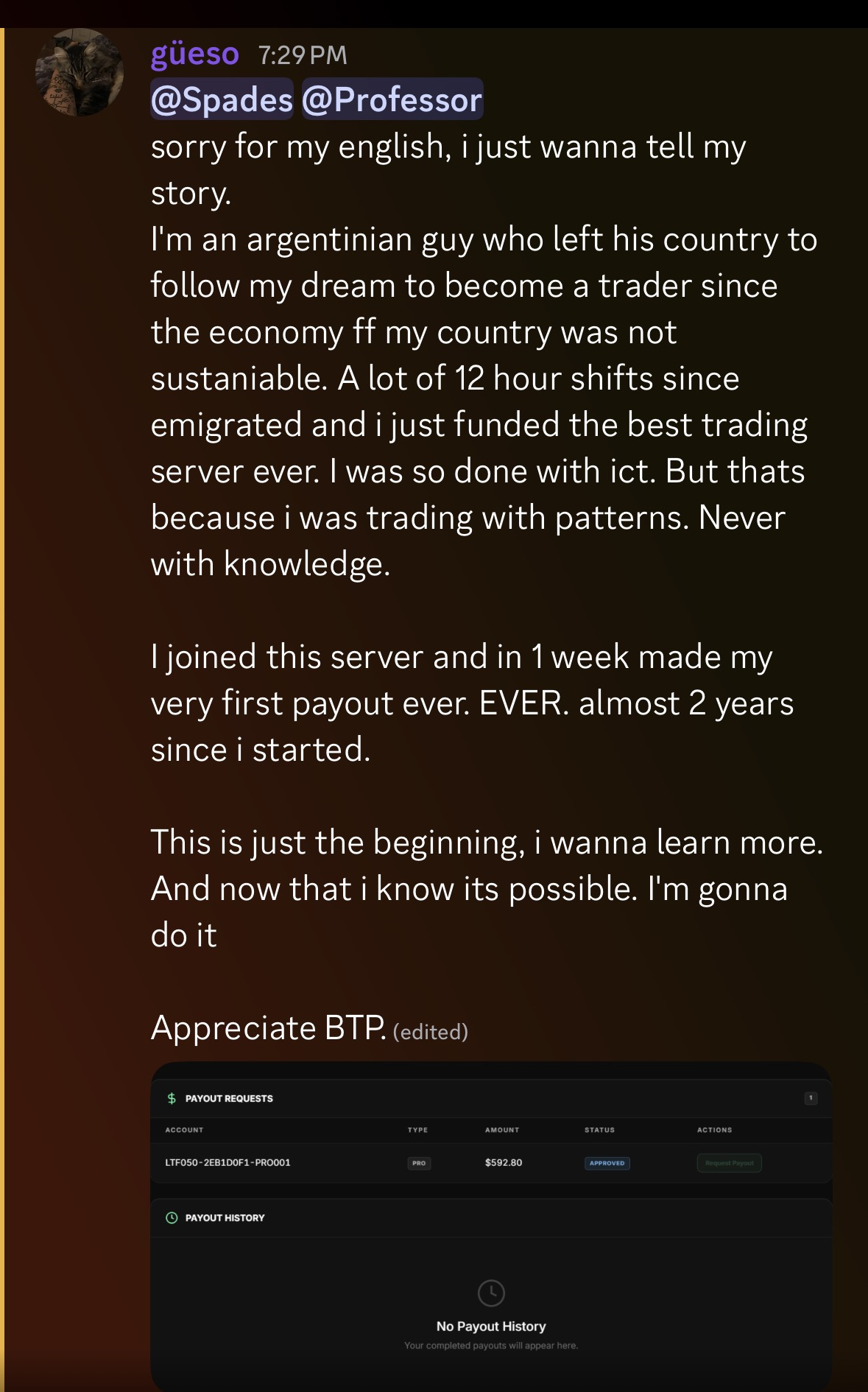 Screenshot shared with the community